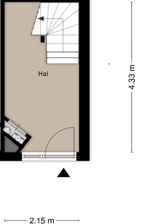 Plattegrond - Rimmelandstraat 9, 4461 KZ Goes - hal .jpg